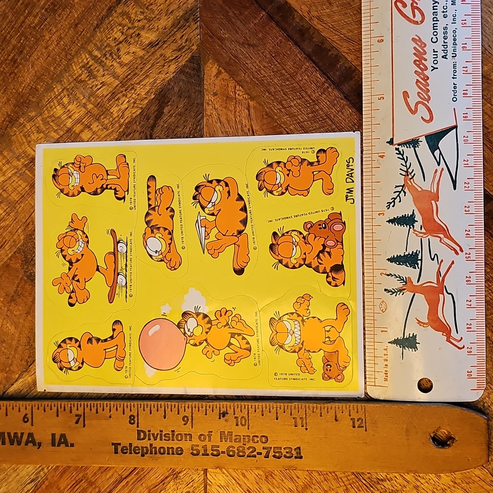 Ambassador Garfield The Cat sticker sheet